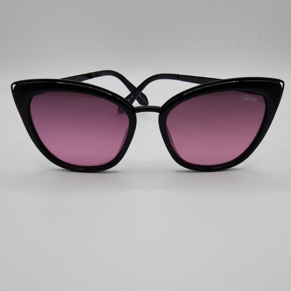 Quay Australia Black Frame with Pink Lenses Sunglasses
